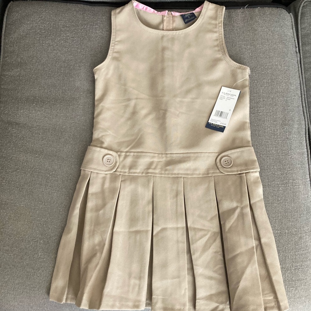 NWT US Polo Assn. Size 6 Khaki Jumper/ School Uniform